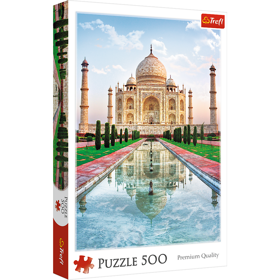 500 Piece Jigsaw Puzzle, Taj Mahal, Agra India Puzzles, Mausoleum Puzzles, Adult Puzzles, Trefl 37164