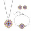 Mandala Flower Time Gemstone Necklace