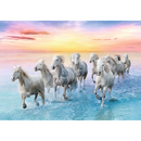 500 Piece Jigsaw Puzzles, Galloping White Horses, Animal Puzzles, Sunset Ocean Puzzle, Adult Puzzles,  Trefl 37289