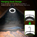 Portable Camping LED Fan 2 in 1 Outdoor Battery/USB Operated Hanging Hook Camping Hiking Travel Lantern Cooling Fan