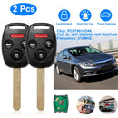 2Pcs Fit For Honda Civic 2006-2013 Remote Keyless Entry Shell Button Car Key _x000B__x000B_Fob Uncut Key Cover Case N5F-S0084A N5F-A05TAA
