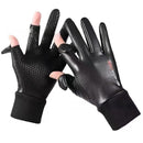 Men's Warm Touch Screen Leather Gloves