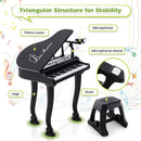 37 Keys Kids Piano Keyboard with Stool and Piano Lid