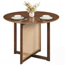 37.5 Inch Round Dining Table with Cross Pedestal Base