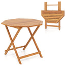 Octagonal Folding Patio Dining Table - Acacia Wood