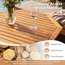Octagonal Folding Patio Dining Table - Acacia Wood