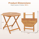 Octagonal Folding Patio Dining Table - Acacia Wood