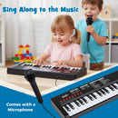 37 Keys Kids Piano Keyboard with 8 Rhythms and Microphone