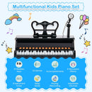 37 Keys Music Piano with Microphone Kids Piano Keyboard with Detachable Music Stand
