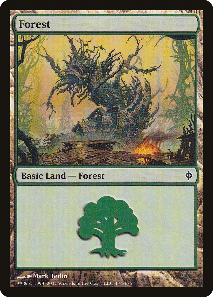 Forest (NPH-174) - New Phyrexia Foil