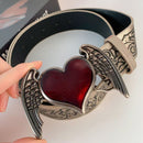 Hip-hop Punk Style Heart Wing Belt