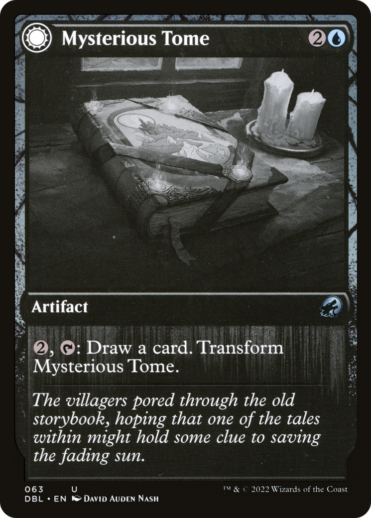 Mysterious Tome // Chilling Chronicle (DBL-063) - Innistrad: Double Feature: (Double Faced Transform) Foil