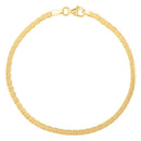 14k Yellow Gold 7 inch Mini Cube Bracelet (2.60 mm)