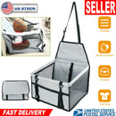 Dog Booster Car Seat Foldable Dog Booster Seat Pet Travel Carrier w/ Clip-on Safety Leash Zipper Storage Pocket for Small Medium Pets Up to 20Lbs
