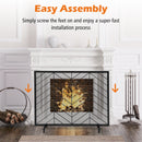 38 x 31 Inch Single Panel Fireplace Screen