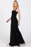 SAGE+FIG Smocked Flowy Wide Leg Jumpsuit