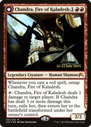 Chandra, Fire of Kaladesh // Chandra, Roaring Flame (PRE-135S) - Magic Origins Promos: (originpwdfc) Foil