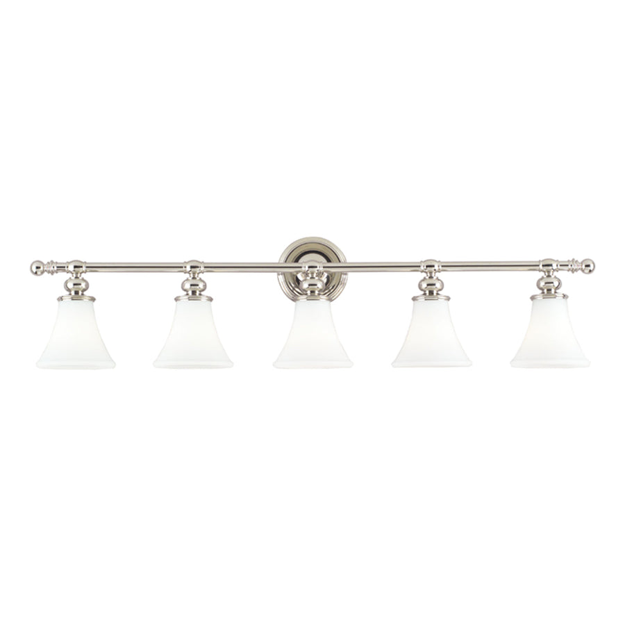 Hudson Valley Lighting 4505 Weston 5 Light 43 Wide Bathroom Vanity Light – Nicke