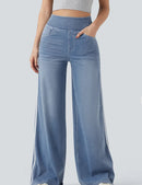 Loose-fit Two-stripe Versatile Floor-length Pants