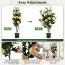 Artificial Camellia Tree 39.5" with Cement Pot