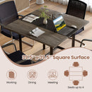 39.5" Square Conference Table with Thickened Tabletop