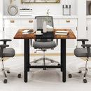39.5" Square Conference Table with Thickened Tabletop