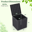 39 Gallon Deck Box with Lockable Lid - Weatherproof Storage