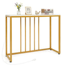 39"Modern Console Table with Built-in Charging Station