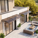 Door Awning 39x30 Inch Polycarbonate Window Canopy