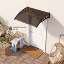 Door Awning 39x30 Inch Polycarbonate Window Canopy