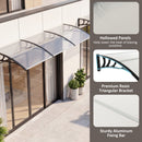 Door Awning 39x30 Inch Polycarbonate Window Canopy