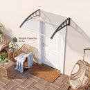 Door Awning 39x30 Inch Polycarbonate Window Canopy