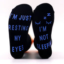 Creative Foot Letter Non-slip Knee-high Sports Socks