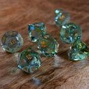 Calypso Multifaceted Glass Dice Set