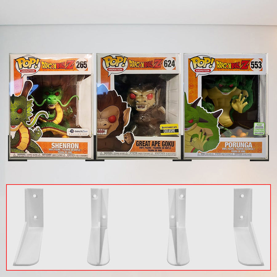 3D Floating Pop Shelf for 6 inch Super Size Funko Pop Boxes (Shelf Size: 3in high x 4in deep)