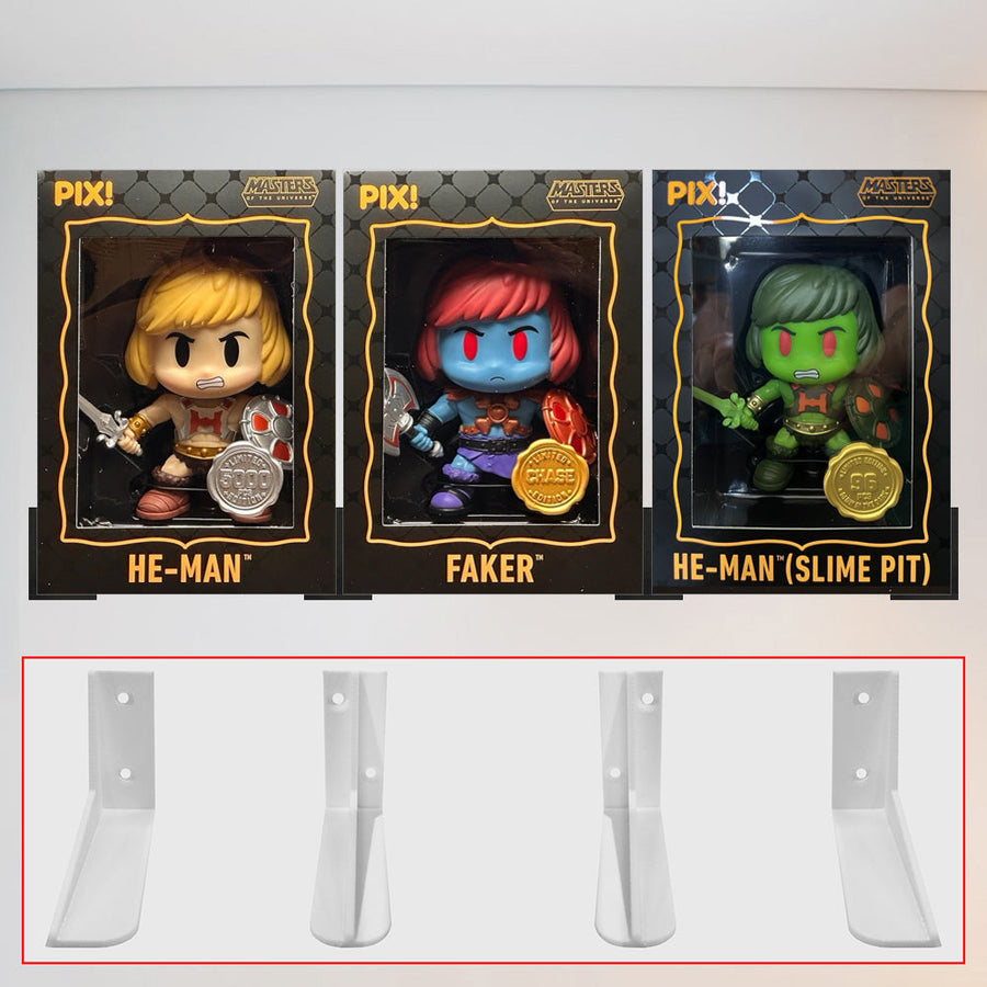 3D Floating Shelf for PIX! Thrilljoy Boxes (Shelf Size: 3in high x 4in deep)