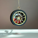 Racecar Wheel Charm - Tumbler Handle Charm