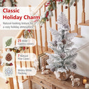 3ft Tabletop Christmas Tree with Snow Flocked Pine Cones