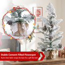 3ft Tabletop Christmas Tree with Snow Flocked Pine Cones