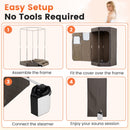 3L Portable Steam Sauna for Home Fast-Heat with 9-Level Remote Control and Folding Chair