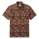 Men's Hawaiian Shirt The Playful Leopard Print Cotton Button-down Short Sleeve Aloha Shirt