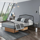 Queen Size Metal Bed Frame Slat Platform