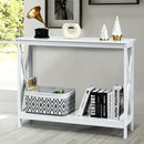 2-Tier Console X-Design Sofa Side Accent Table