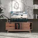 TV Stand for TV up to 60 Inch Media Console Table Storage with Doors