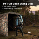 3-4 Person Hunting Blind 270¬∞ See-Through Pop-up Ground Blind with Full-Open Swing Door