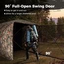 3-4 Person Hunting Blind 270¬∞ See-Through Pop-up Ground Blind with Full-Open Swing Door