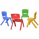 4-pack Colorful Stackable Plastic Children Chairs