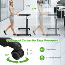 Height Adjustable Computer Desk Sit to Stand Rolling