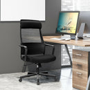 Adjustable Mesh Office Chair with Heating Support Headrest