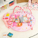 Baby Activity Play Piano Gym Mat with 5 Hanging Sensory Toys